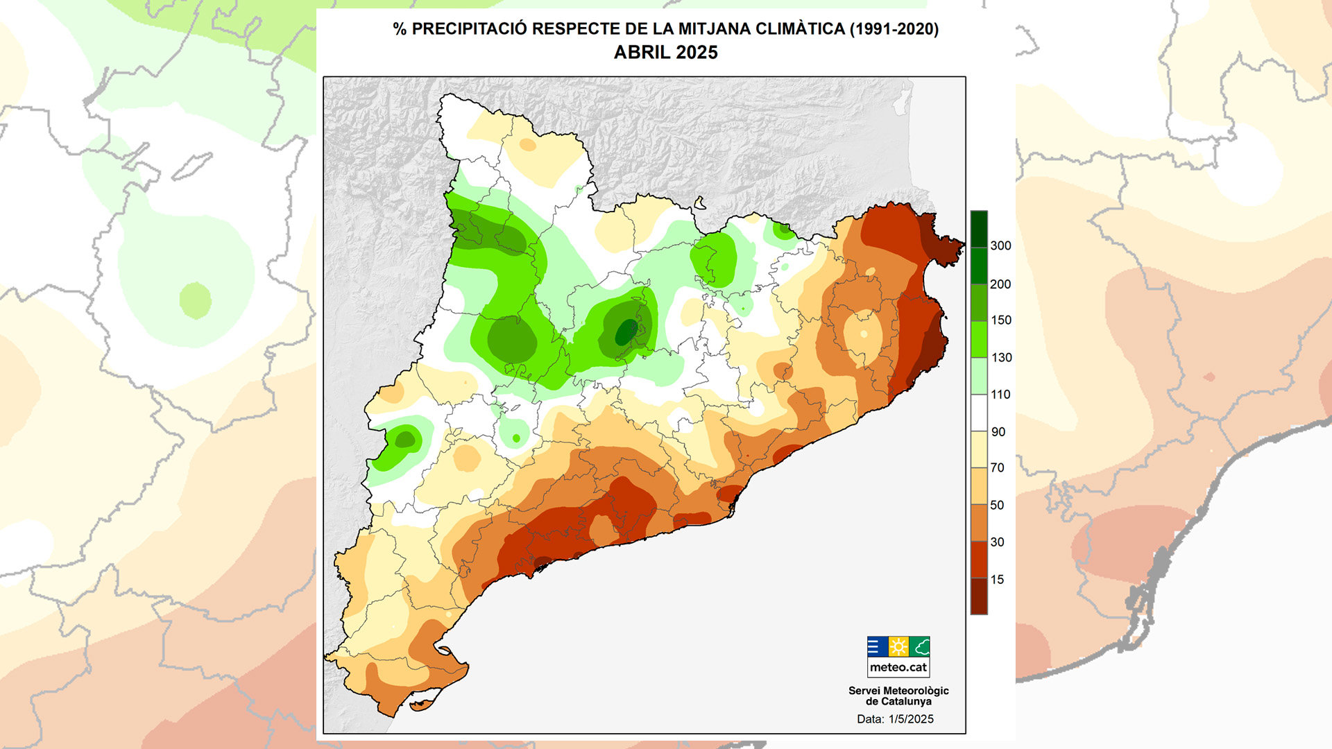 anomalia precipitació abril 2025 catalunya meteocat