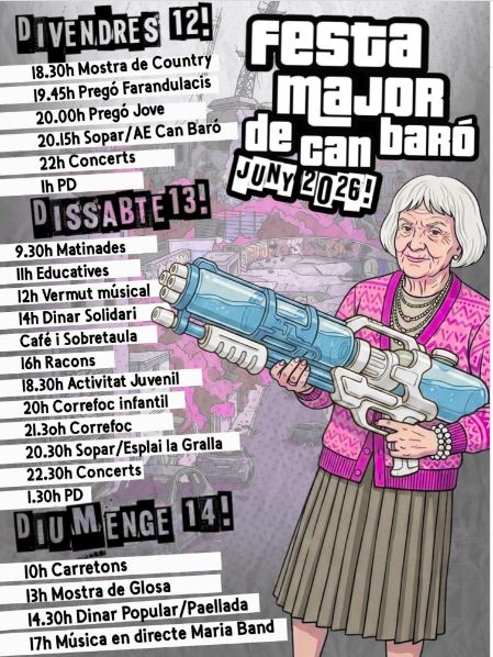 Festa Major de Can Baró 2026: programa de les festes, dates i activitats al barri d'Horta-Guinardó | agenda del cap de setmana, cultura popular, festes, festes majors