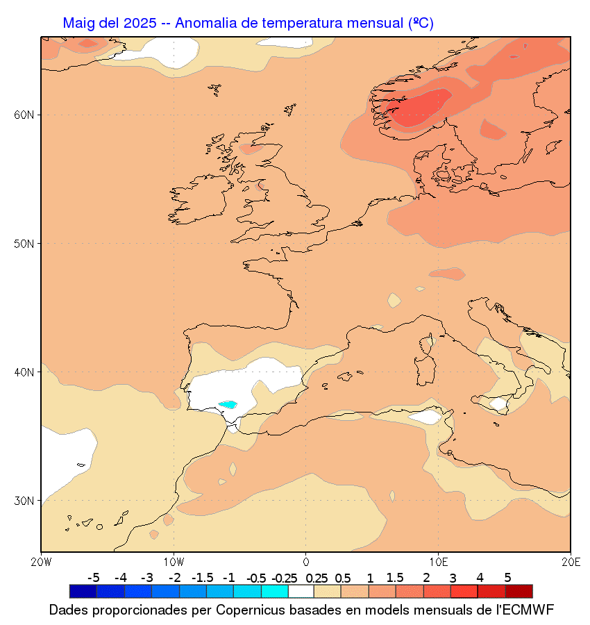 El temps del mes de maig: què en diuen els mapes del temps? | calor, pluja, sequera