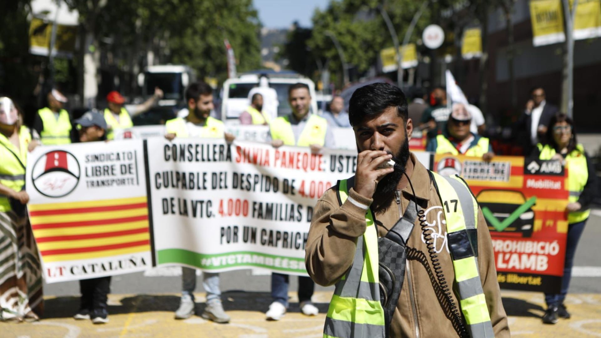 Protesta VTC contra llei del taxi