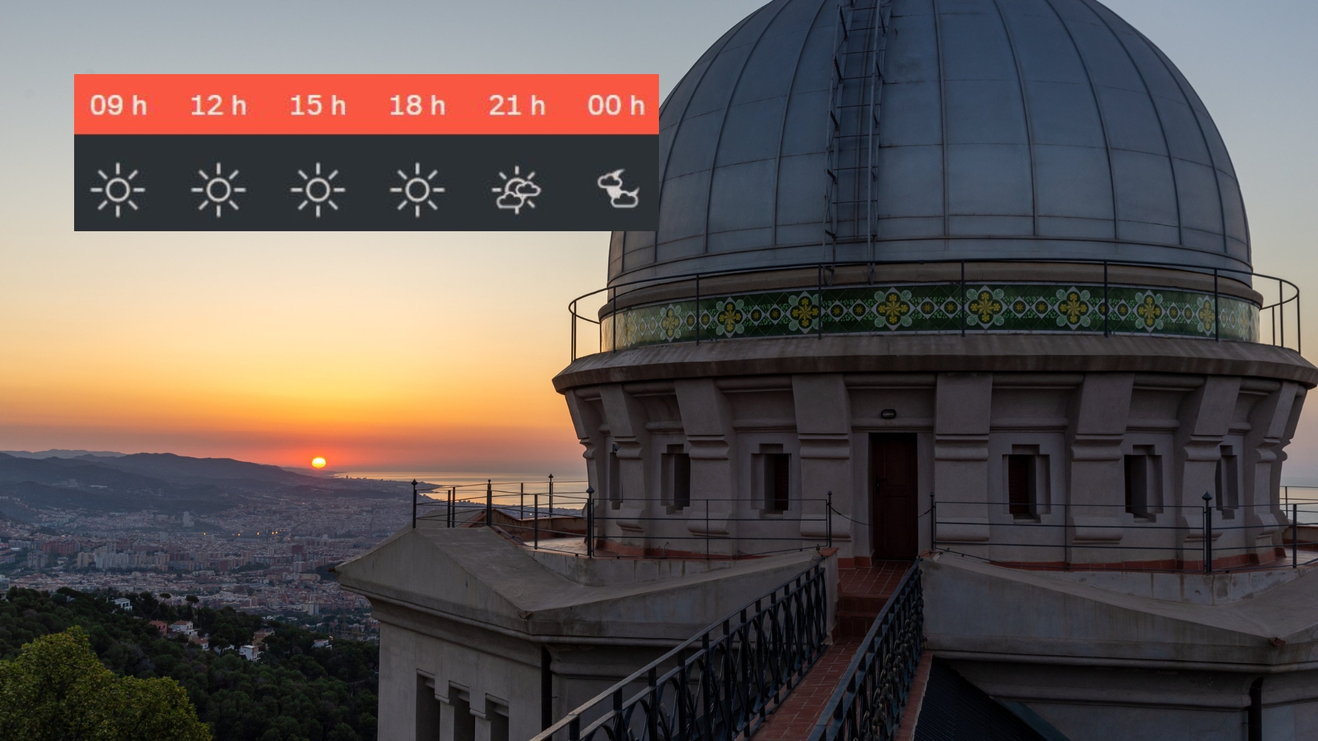 Previsió temps Barcelona Dilluns 23 Juny 2025