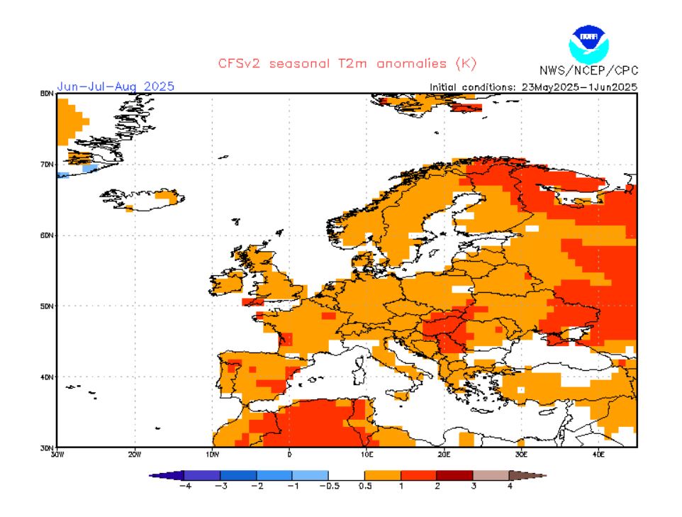anomalia estiu 2025 NOAA