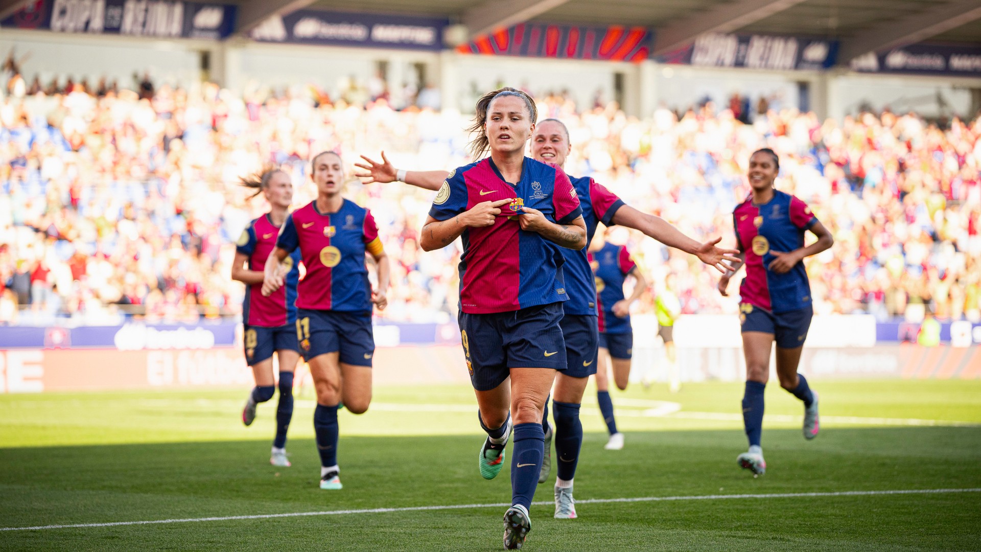 El Barça guanya la 11a Copa de la Reina amb 2 gols de Clàudia Pina