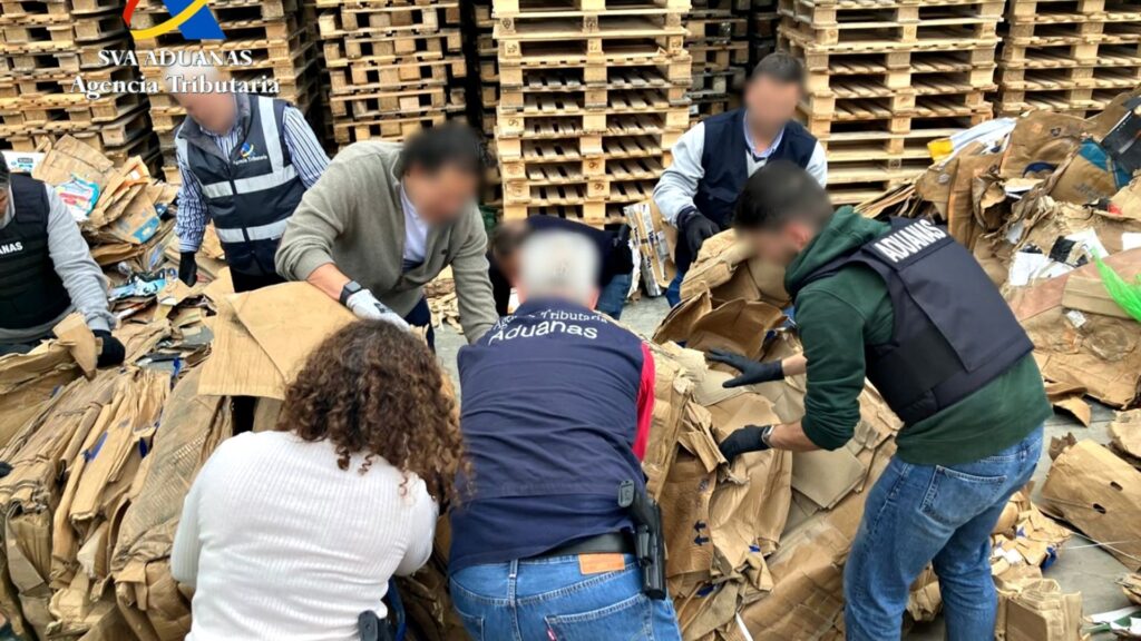 cocaïna cartró reciclar Port Barcelona