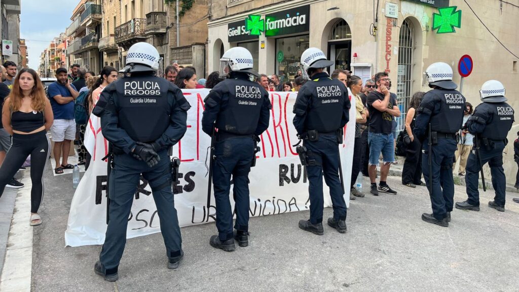 protesta enderroc edifici Vallcarca