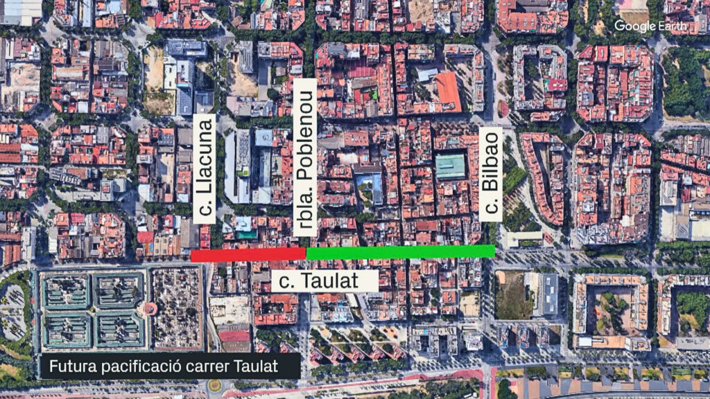 trams obres carrer taulat