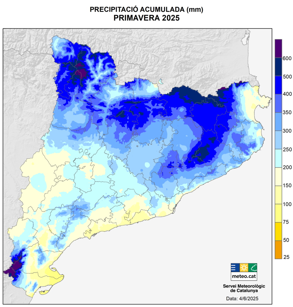 Catalunya ha viscut una de les primaveres més plujoses de les darreres dècades | Barcelona, embassaments, pluja, sequera