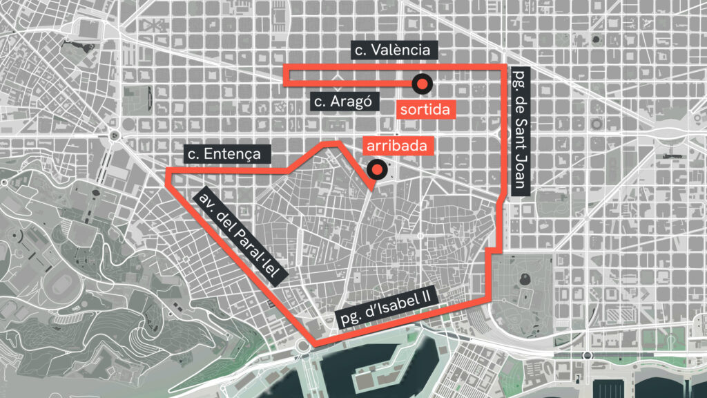 Carrera de la Mercè 2025 nuevo recorrido circuito