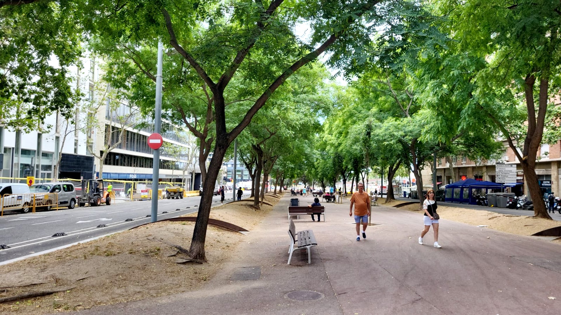 L’Eixample renovarà l’avinguda de Josep Tarradellas amb més vegetació i  paviment millorat