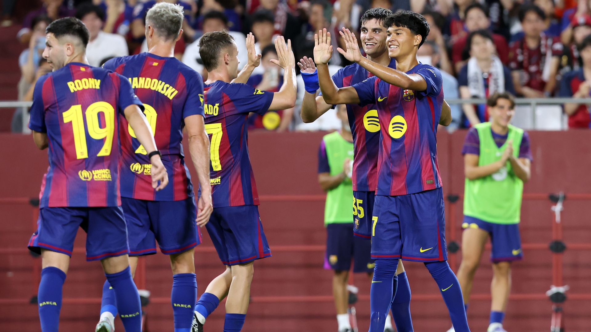Debut cinc jugadors del Barça amb el primer equip