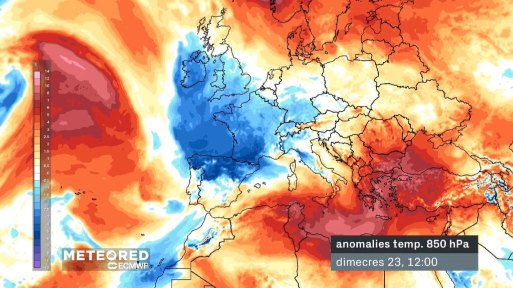 Dos solcs amb aire fred i possibles tempestes portaran un respir important de la temperatura