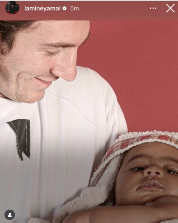 Publicació de Lamine i Messi a Instagram