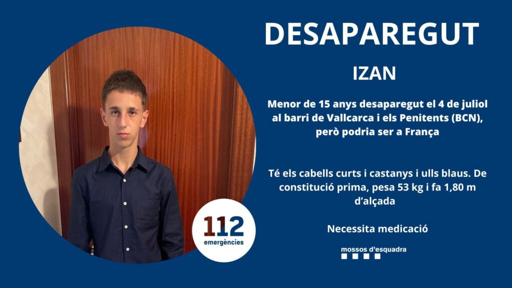 Busquen un menor de 15 anys desaparegut a Vallcarca i els Penitents