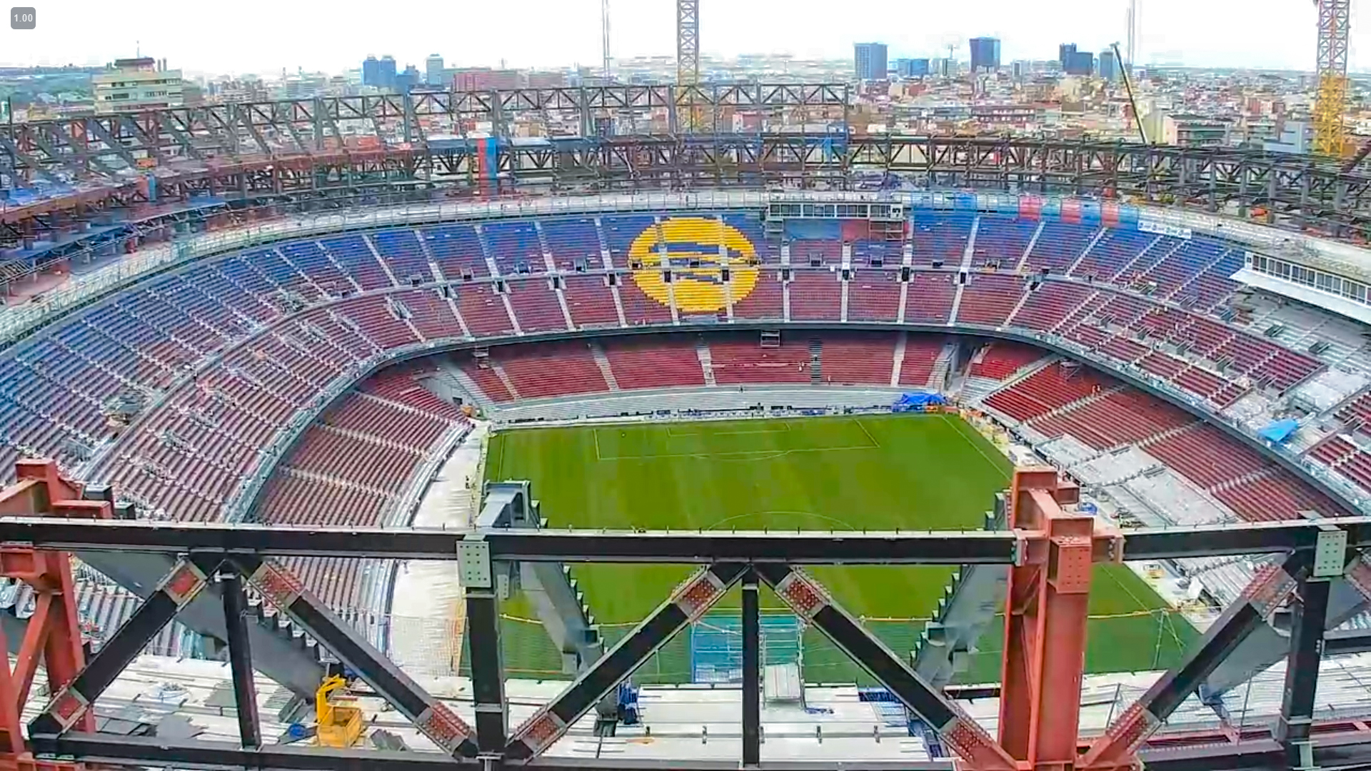 Obres Camp Nou prova de càrrega