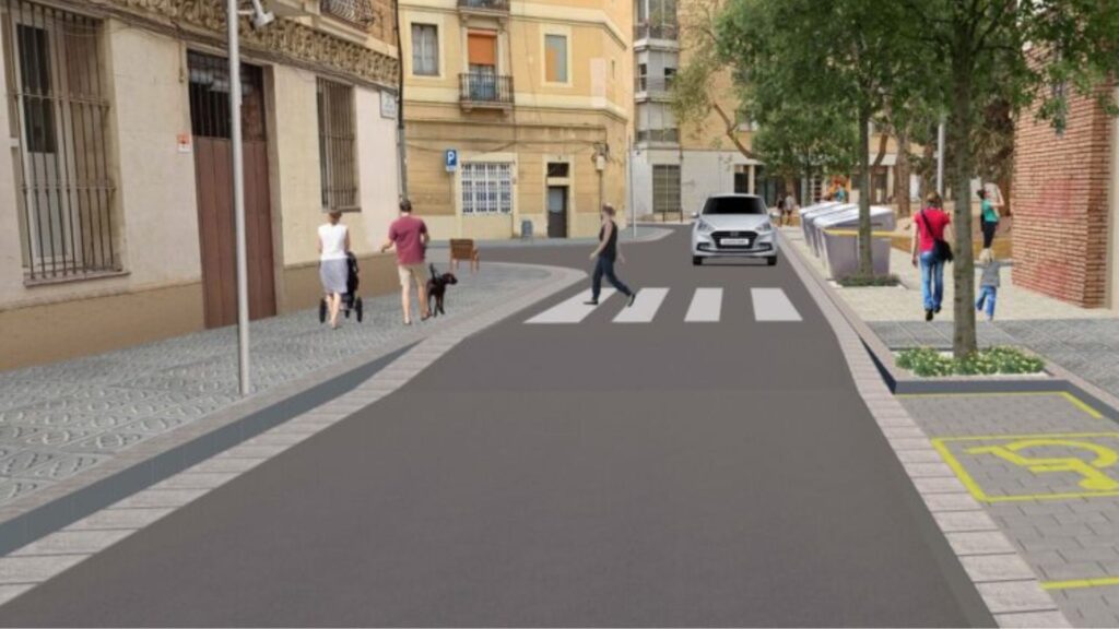 Barcelona ampliarà les voreres del carrer del Vint-i-sis de Gener de 1641, al barri d'Hostafrancs | accessibilitat, carrers, obres