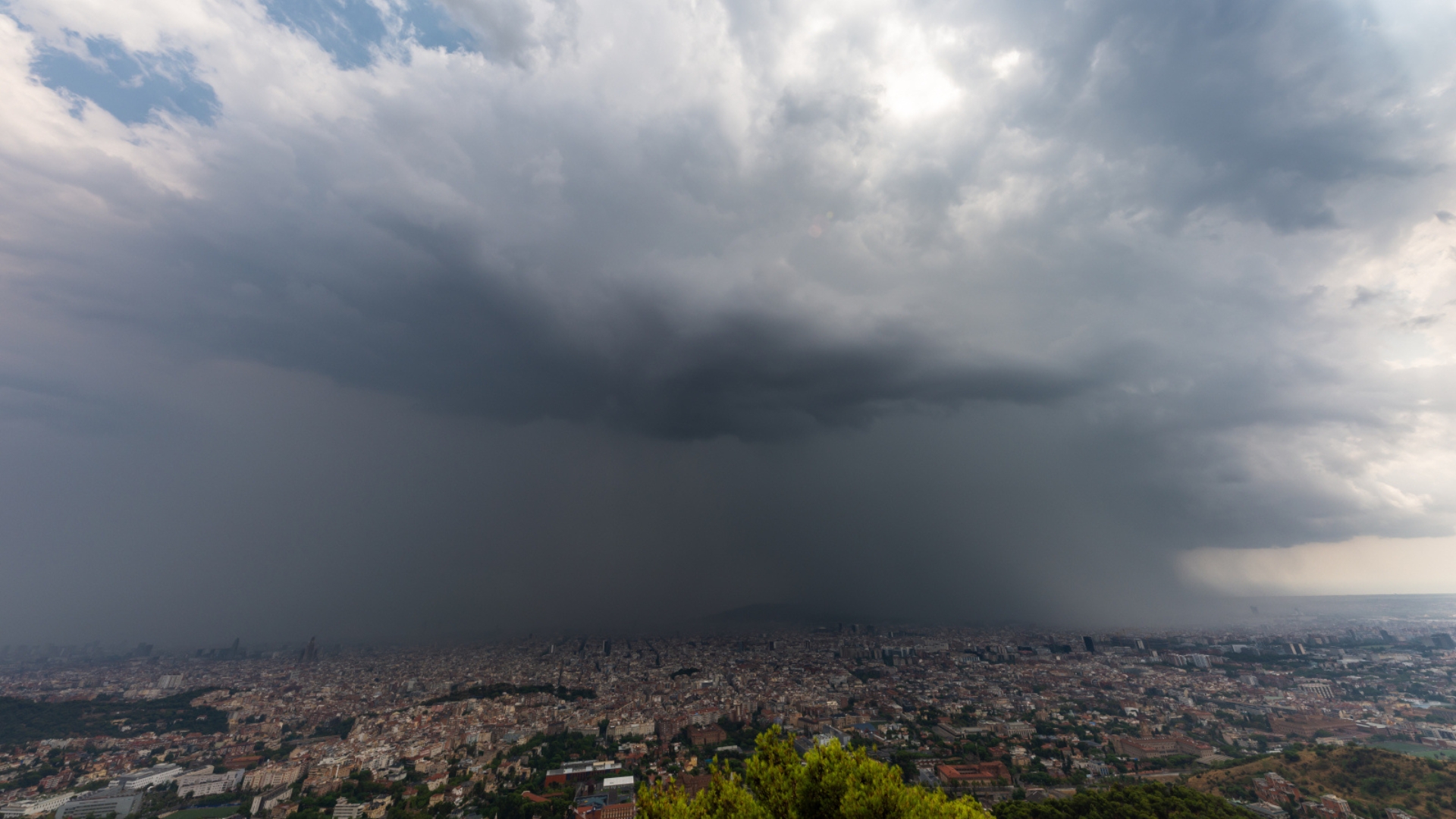Aiguat Pluja Canvi de temps Barcelona
