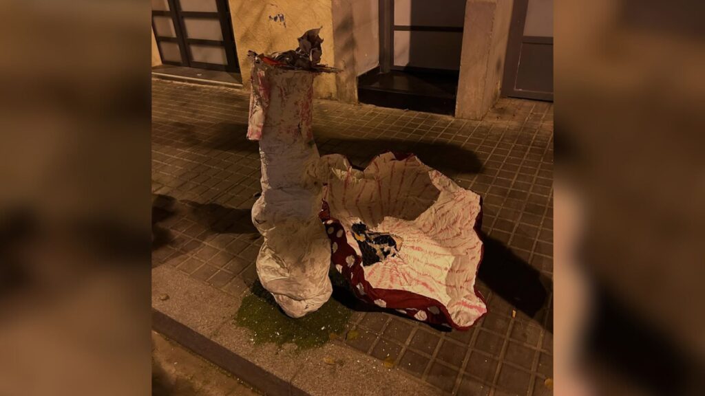 destrosses decorat carrer Finlàndia