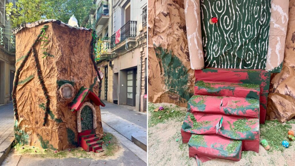 destrosses decorat carrer Finlàndia