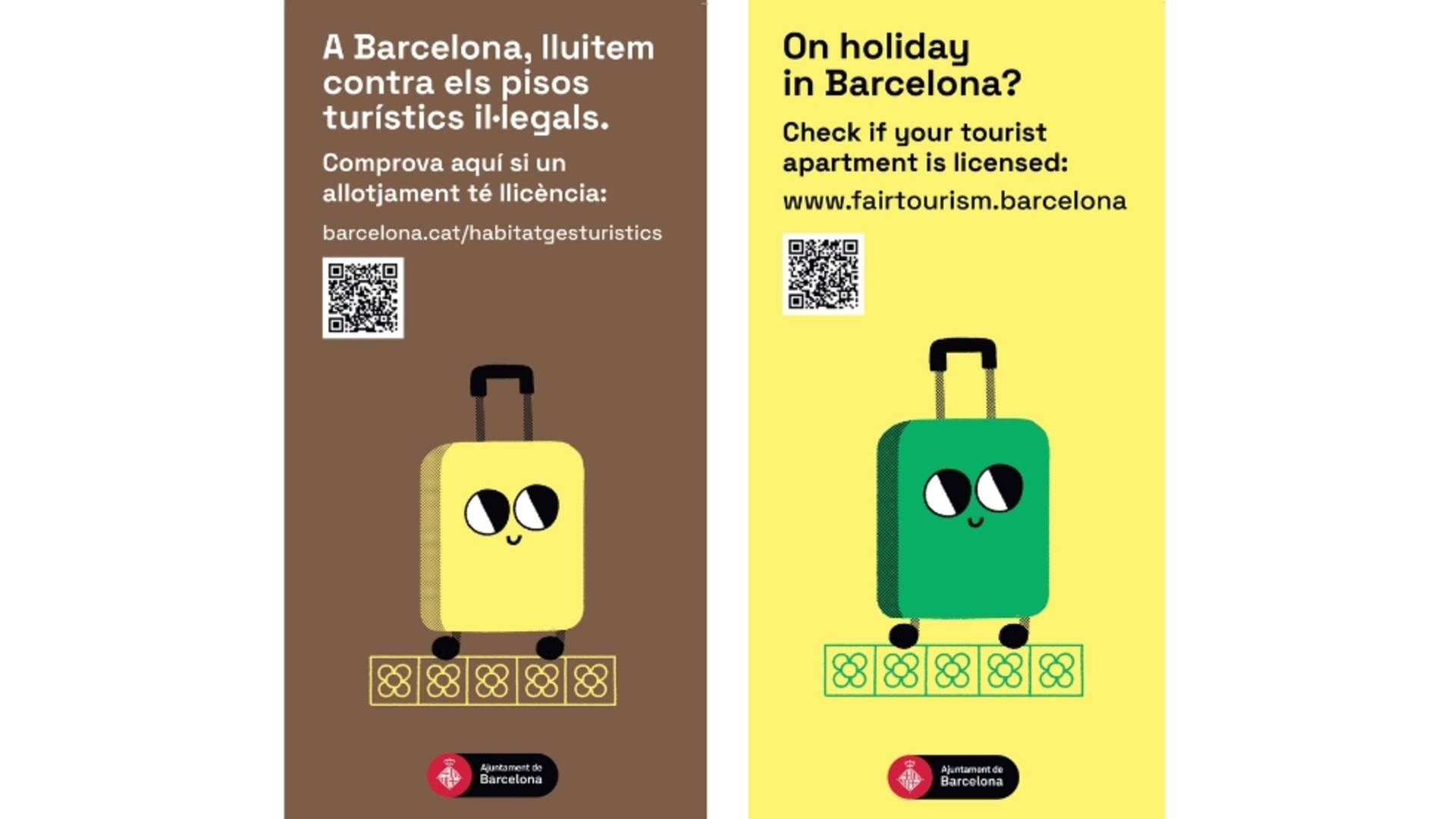 cartells contra pisos turistics