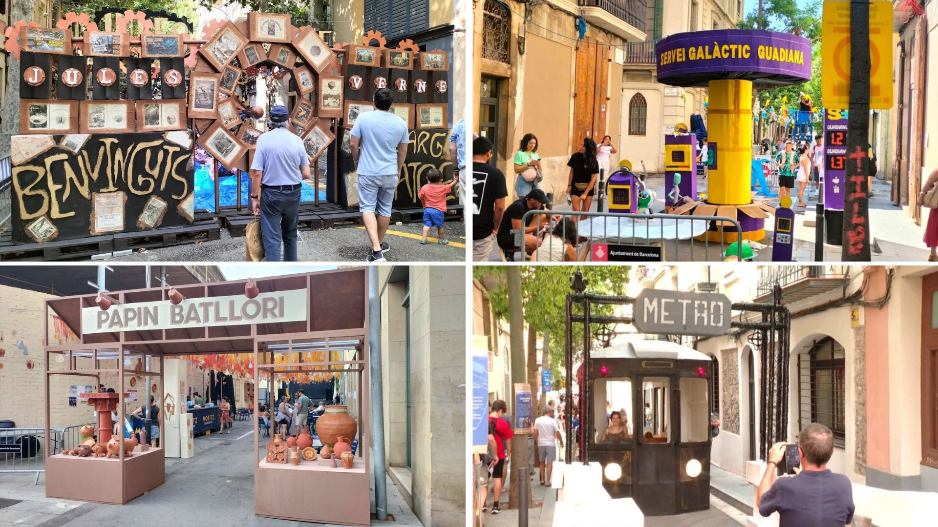 Carrers guarnits de les festes de Sants 2025: visita'ls tots amb aquesta galeria de fotos | carrers, cultura popular, Festa Major de Sants, guarniments, tradicions