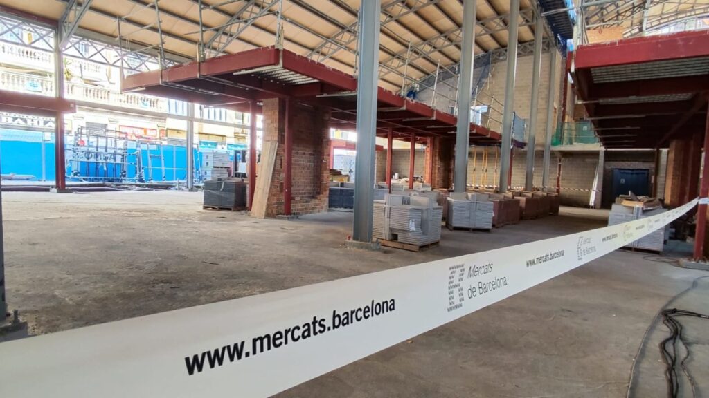 interior obres Mercat Abaceria