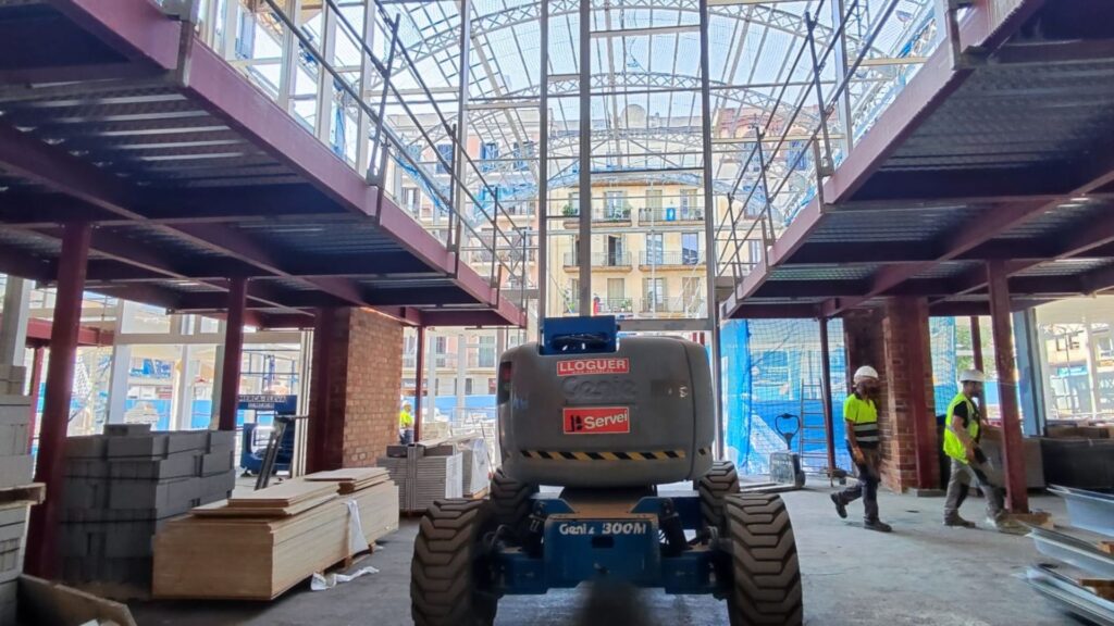 interior obres Mercat Abaceria