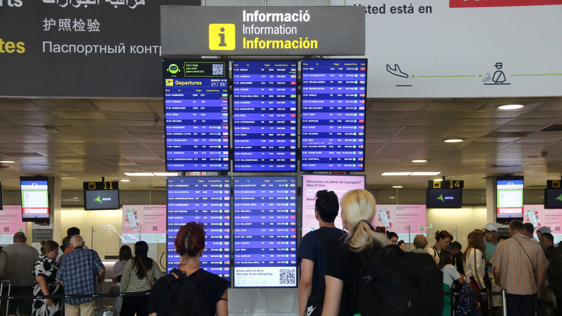 retrasos aeropuerto de El Prat tormenta mar