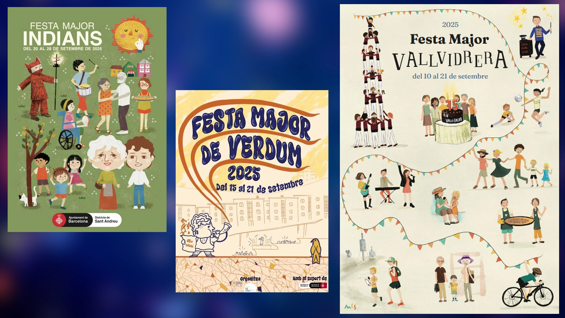 Festes majors de barris allunyat del centre | música en viu, pòdcast, ràdio