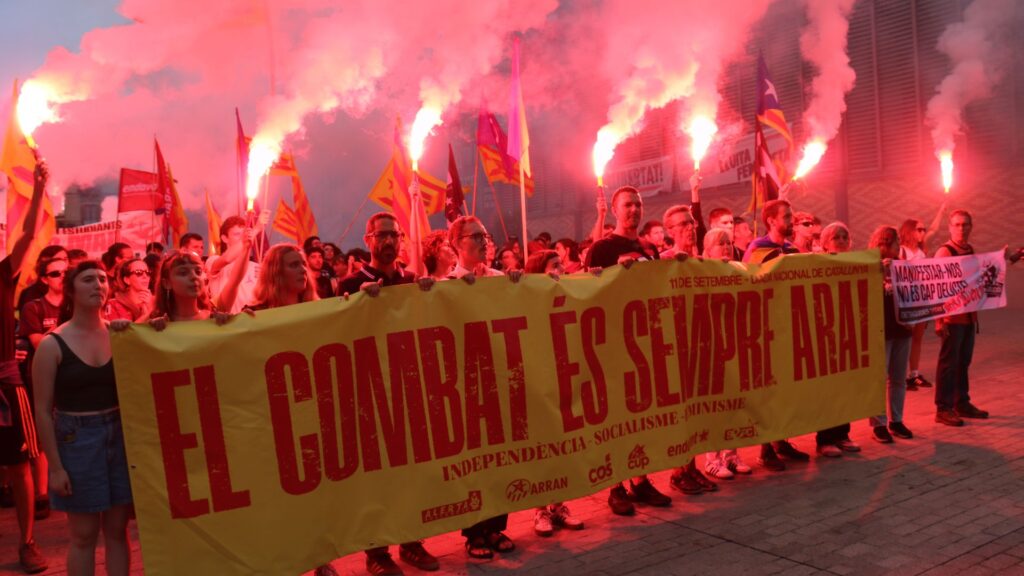 manifestaci&oacute; Diada esquerra independentista