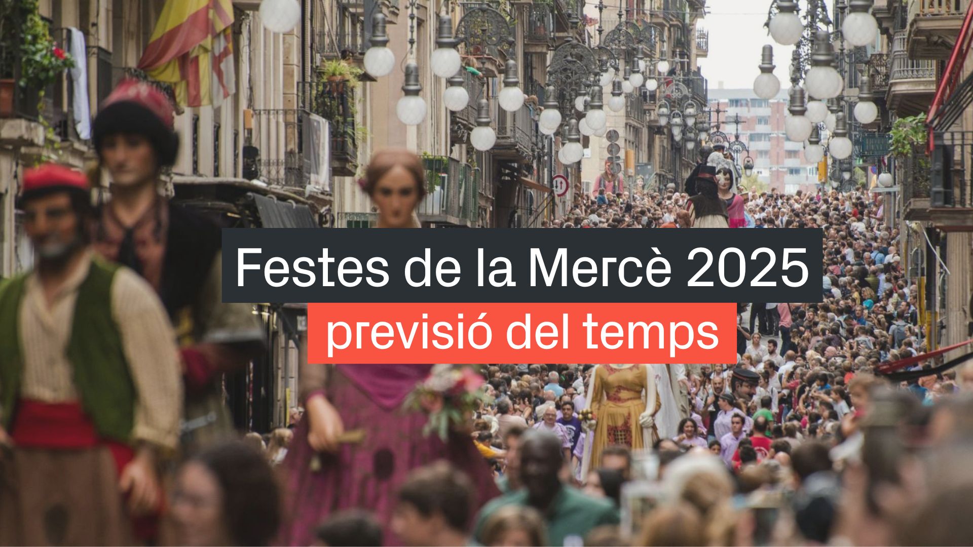 previsió temps festes Mercè 2025
