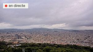 Tarda de xàfecs i tempestes. Plou a Barcelona? Mira el cel des de Montjuïc