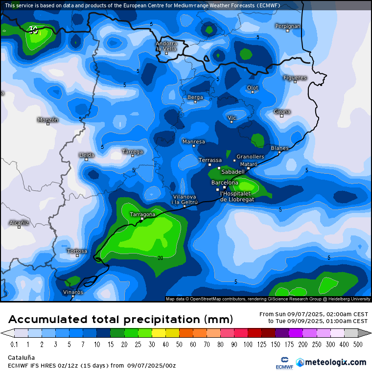 El pas d'un solc fred farà aflorar els xàfecs i tempestes. Com afectarà Barcelona? | Barcelona, inundació, pluja