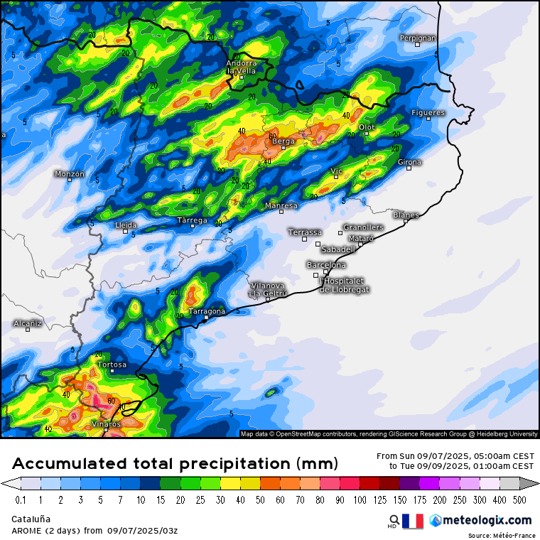 El pas d'un solc fred farà aflorar els xàfecs i tempestes. Com afectarà Barcelona? | Barcelona, inundació, pluja
