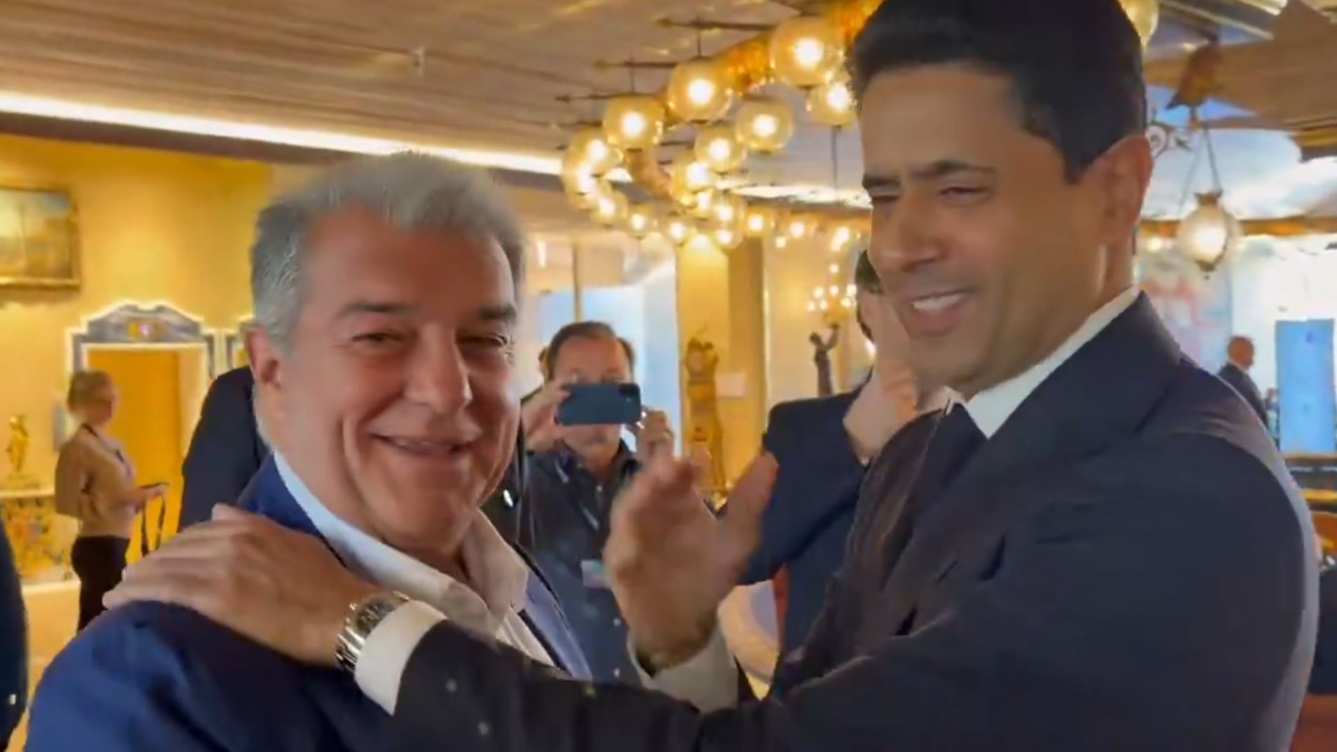 Joan Laporta i Nasser Al-Khelaifi