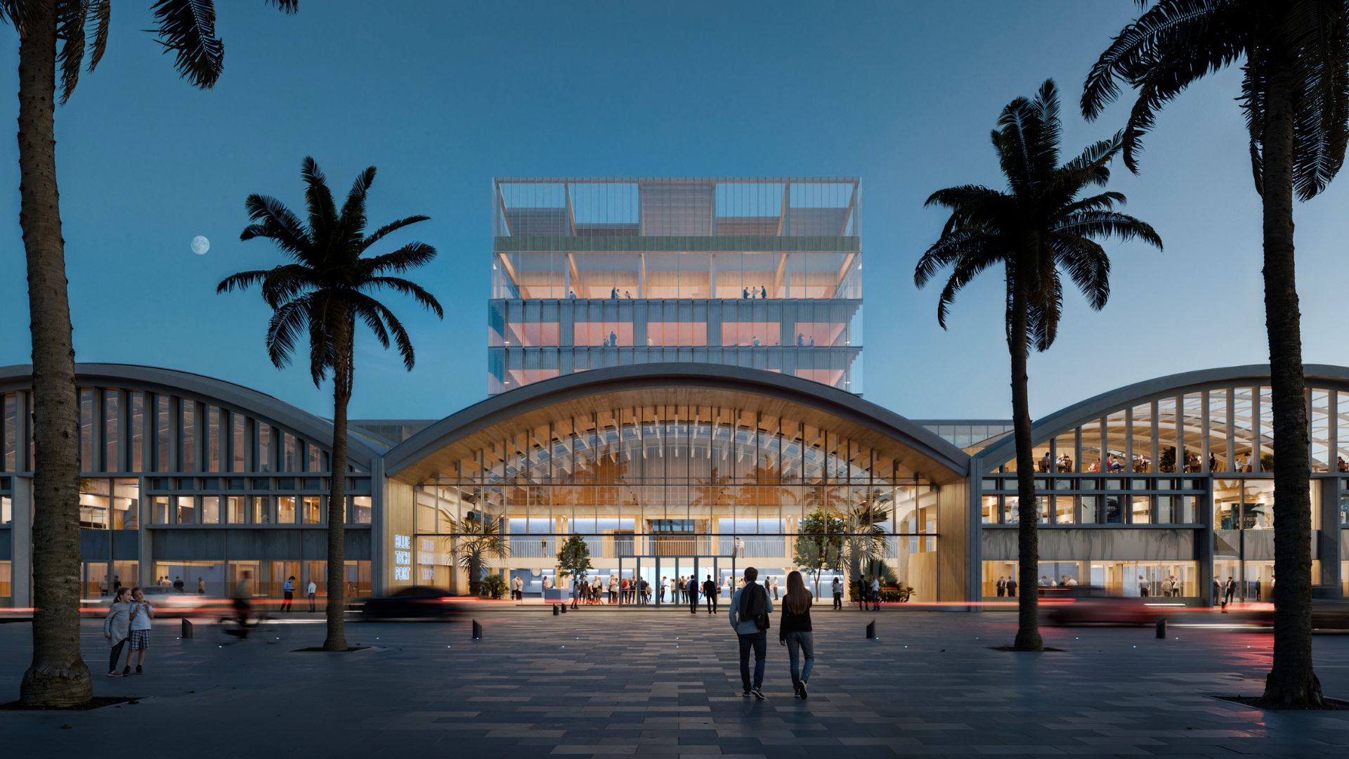 blue tech port molls sant bertran