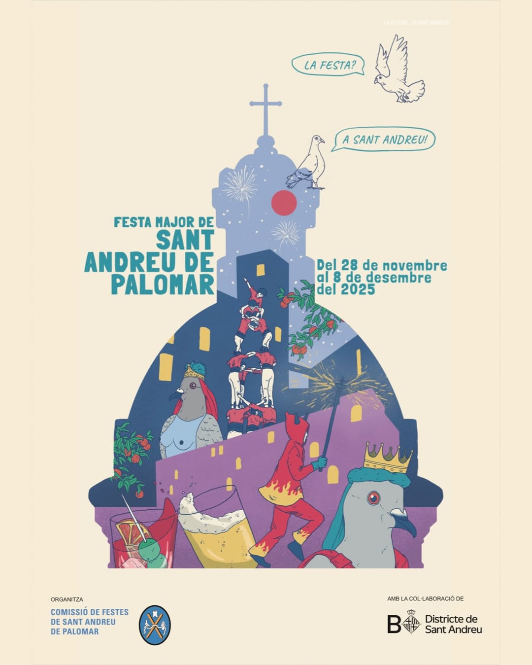 Festes de Sant Andreu 2025: Dates i cartell de l'última festa major de l'any a Barcelona | agenda del cap de setmana, cultura popular, festes, festes majors