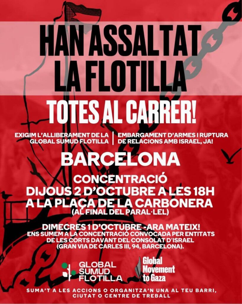 manifestaci&oacute; flotilla