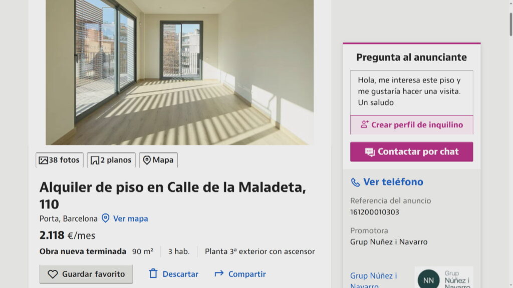 Lloguers de 2.000 euros al nou bloc del carrer de la Maladeta, antic símbol contra l'especulació | lloguer