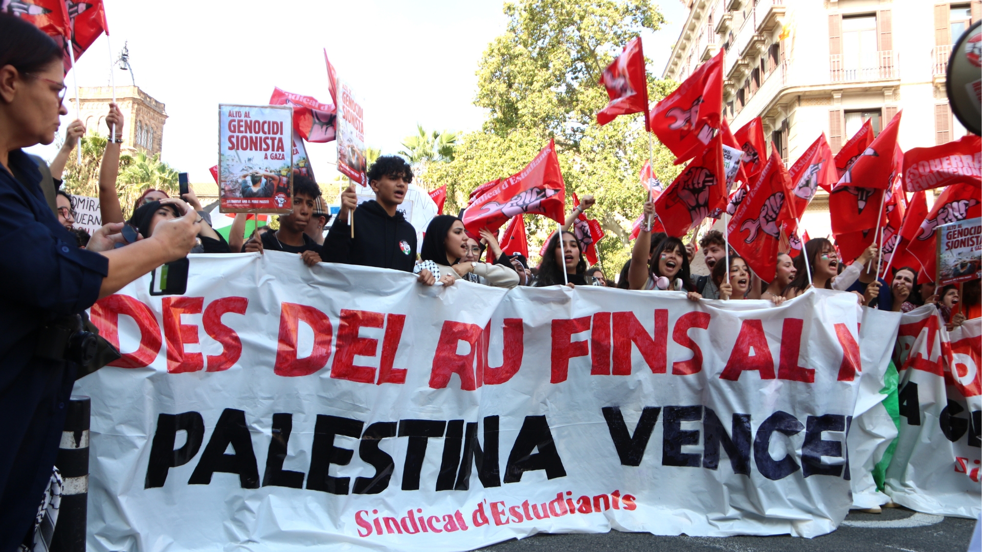 manifestació estudiants Palestina