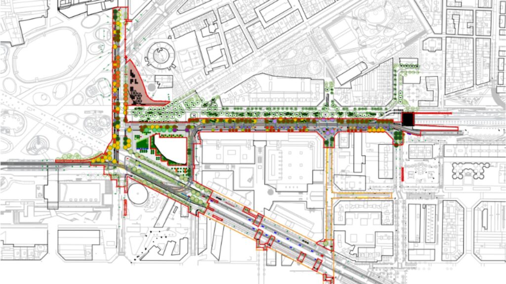 Canvis en la mobilitat per les obres del costat Besòs de les Glòries i del traçat del Trambesòs | avinguda Diagonal, Gran Via de les Corts Catalanes, obres, Trambesòs, tramvia, transport públic