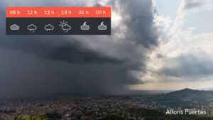 Previsió del temps per a dijous, 9 d’octubre: estones de paraigua