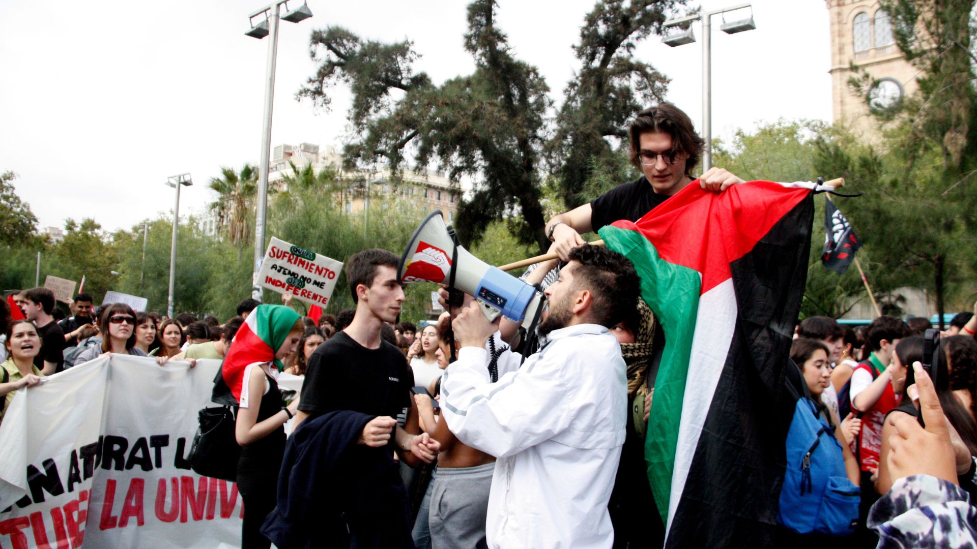 Vaga d'estudiants per palestina