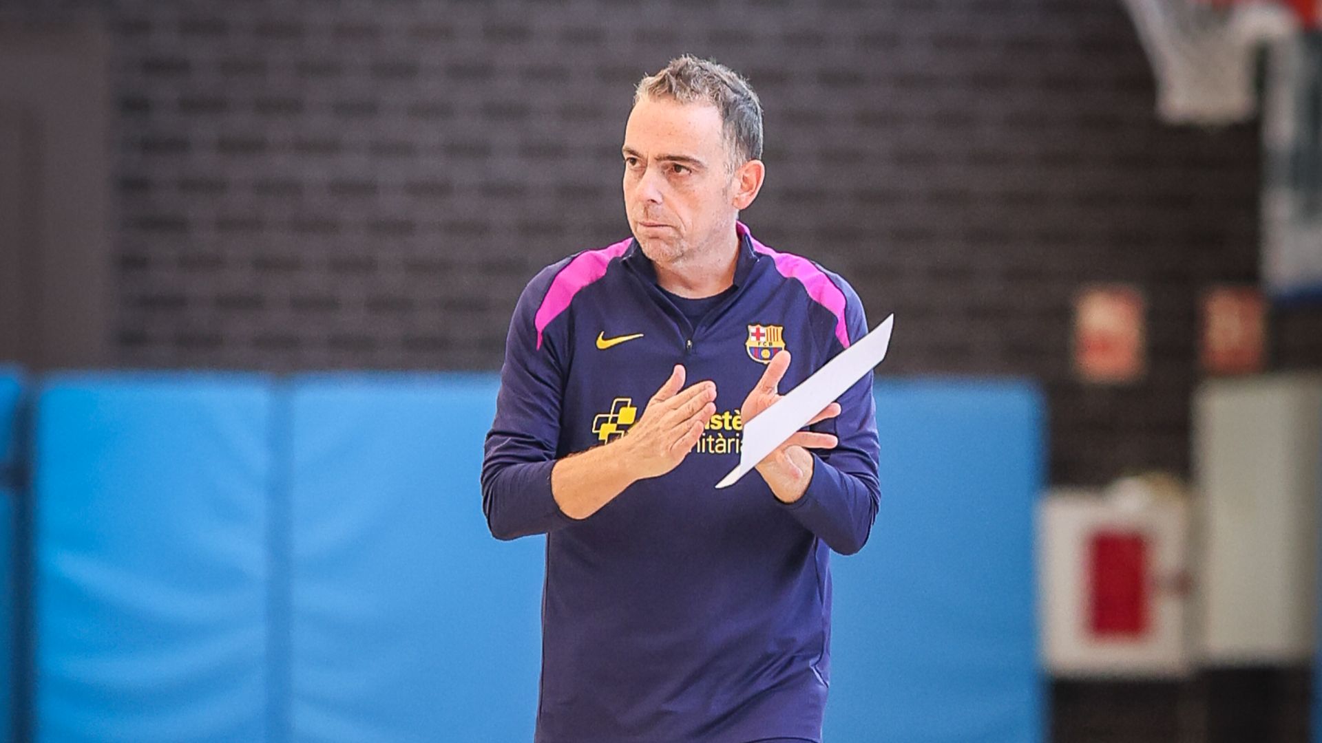 Òscar Orellana, entrenador interí del Barça de Bàsquet