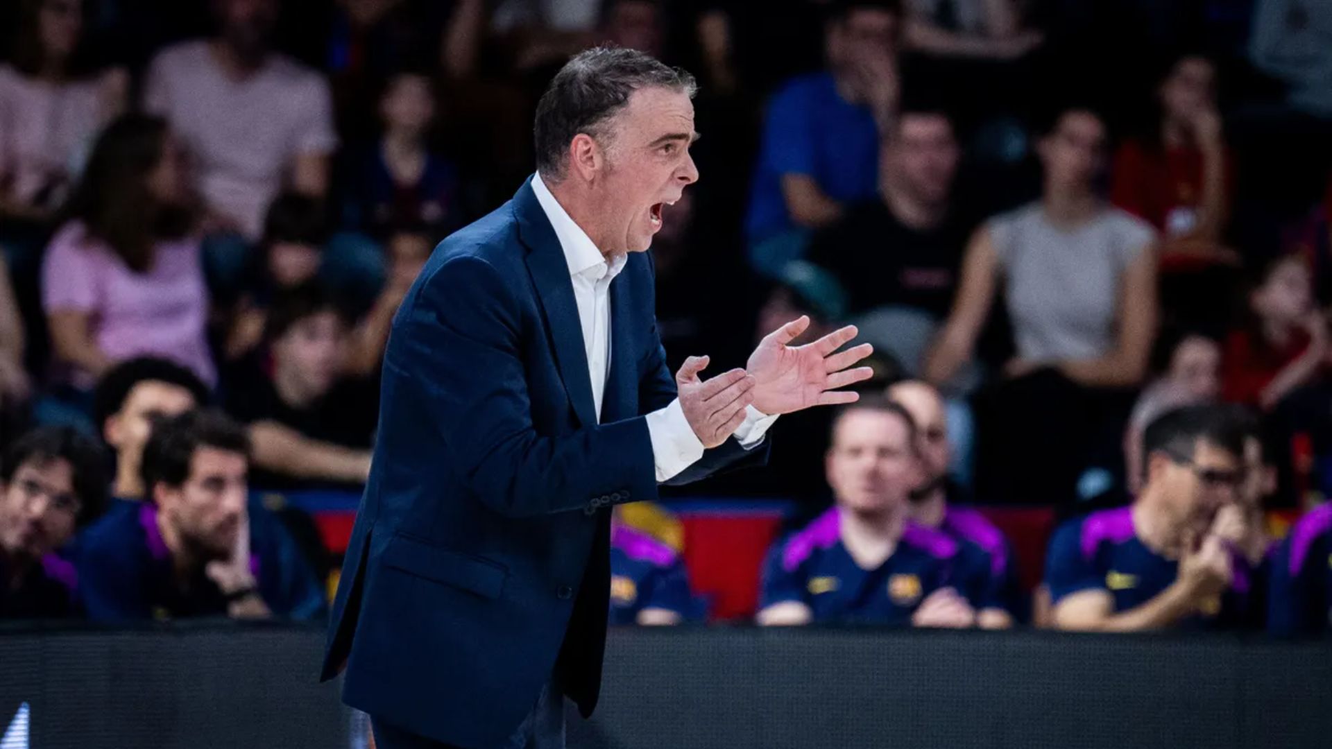 Óscar Orellana, entrenador interí del Barça de Bàsquet