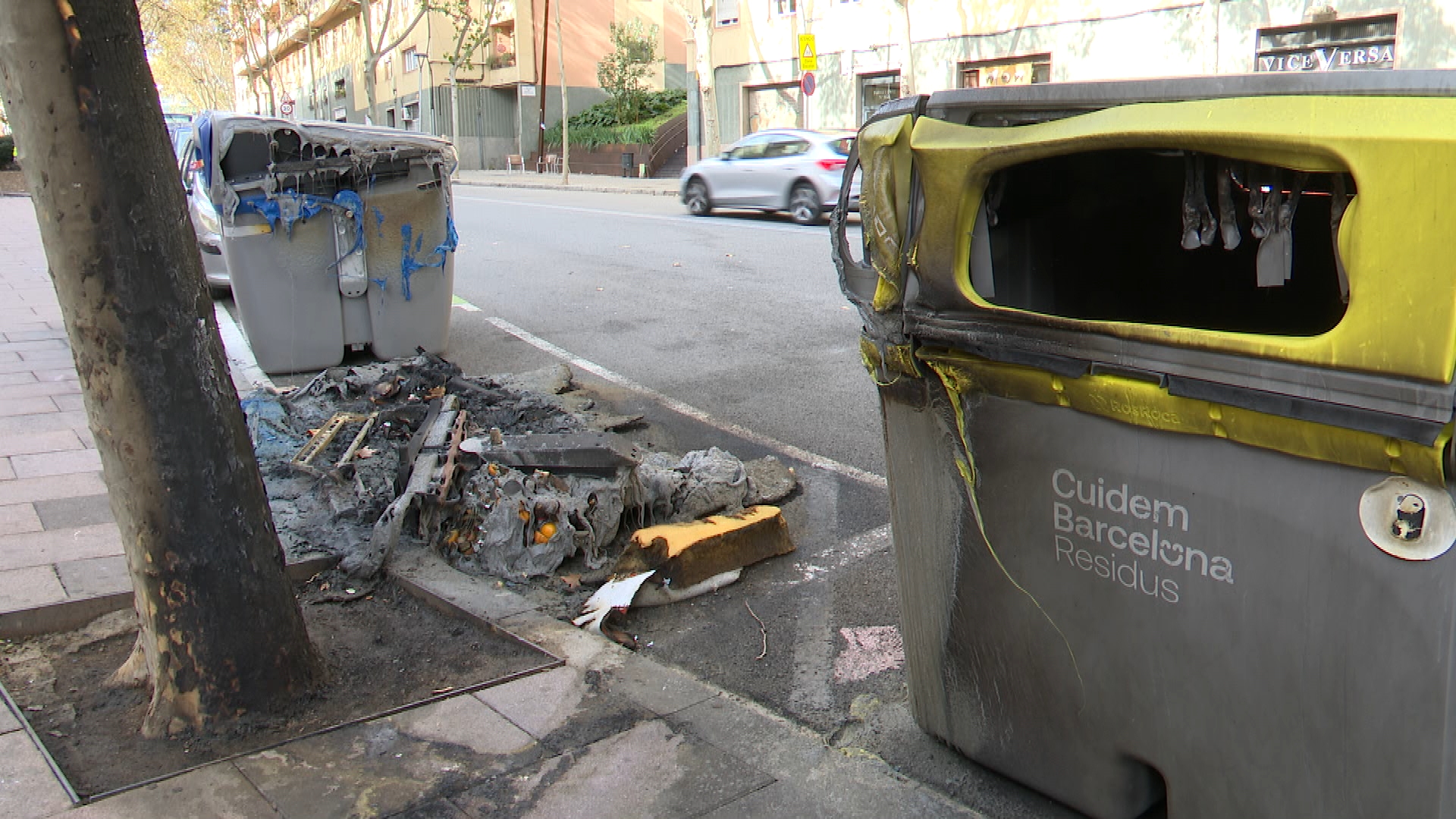 contenidors cremats Nou Barris