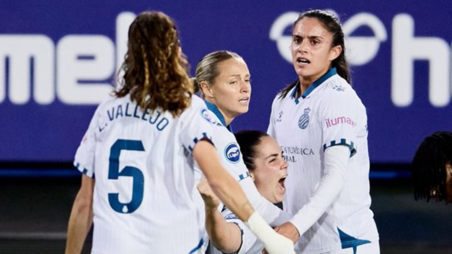 Celebració gol Ainoa Espanyol Eibar