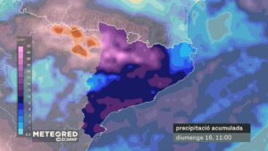 El pas d’un front fred associat a la borrasca Claudia: pluja de fang, vent i mala mar