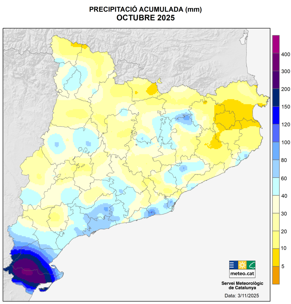 Octubre càlid i sec a Barcelona i a bona part de Catalunya | calor, pluja, sequera