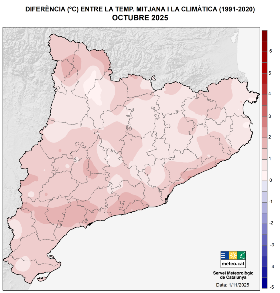 Octubre càlid i sec a Barcelona i a bona part de Catalunya | calor, pluja, sequera