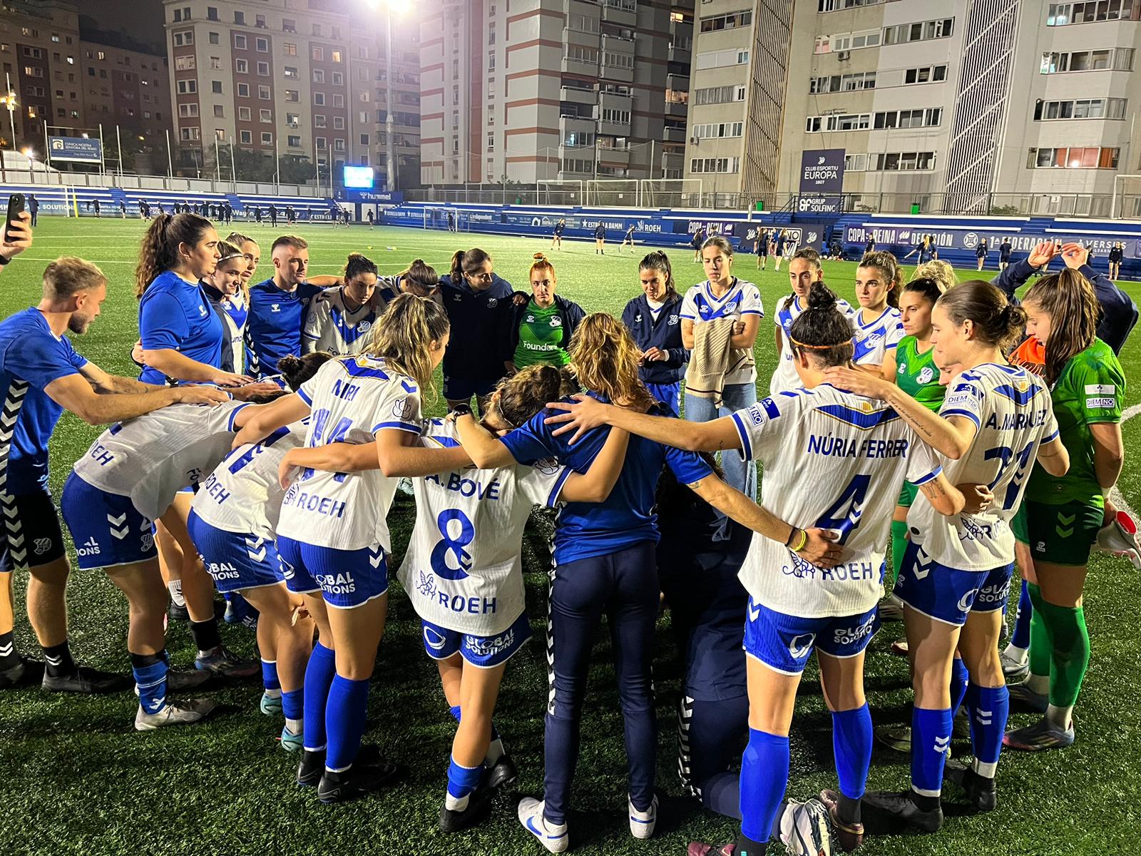 Jugadores CE Europa femení Copa de la Reina